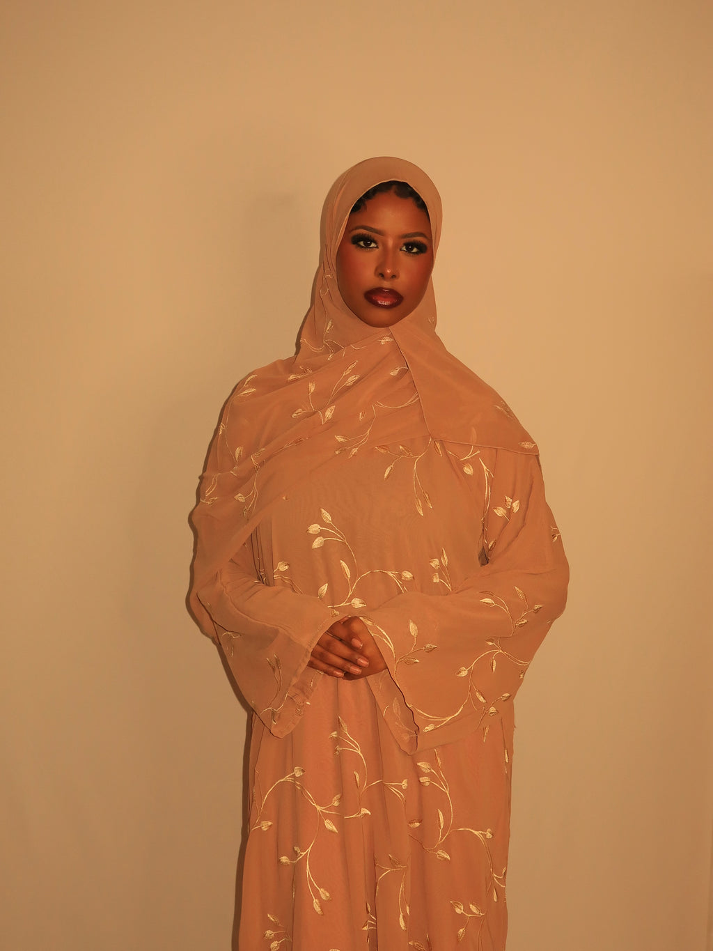 Marwa Double Chiffon Abaya