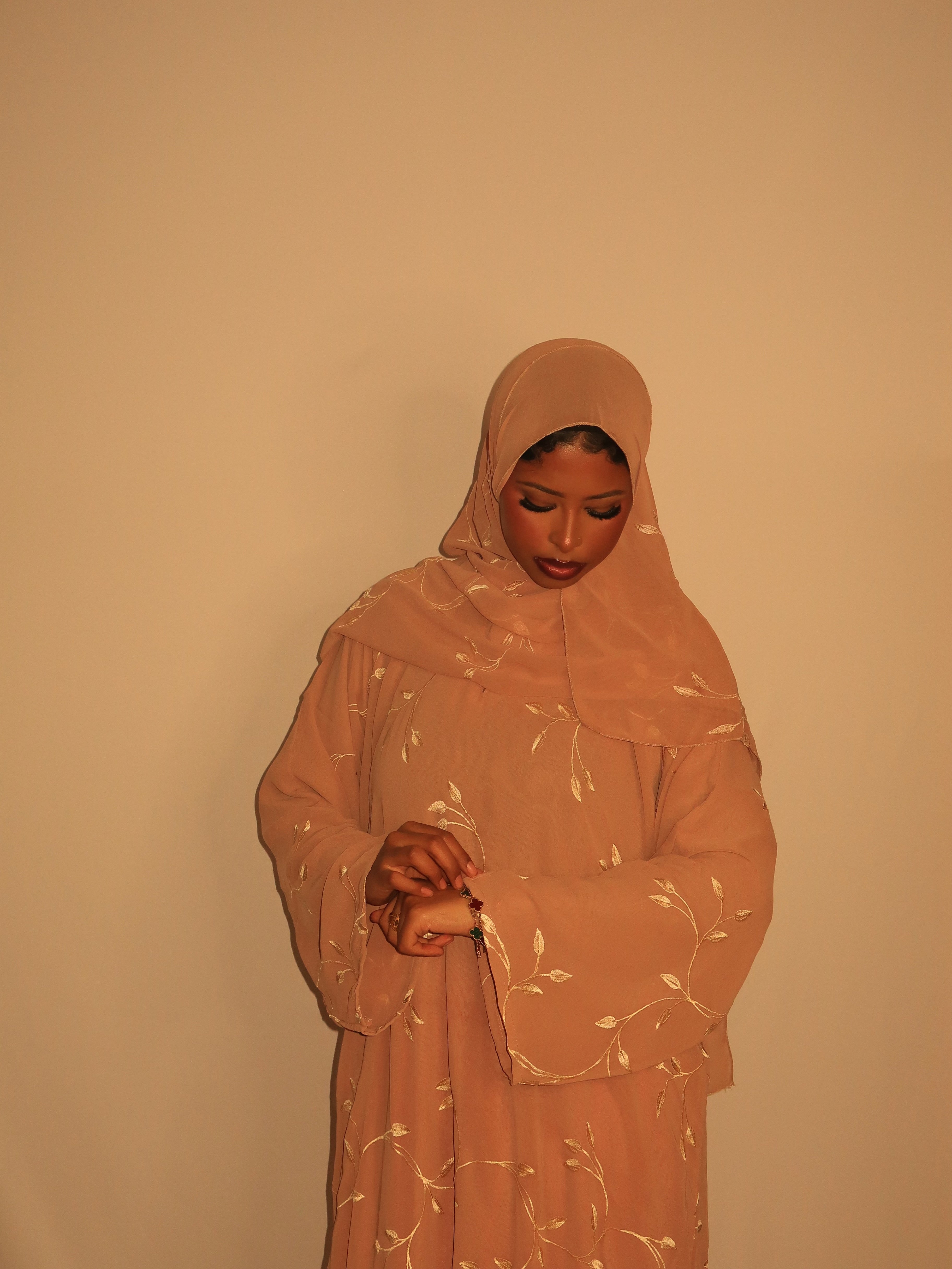 Marwa Double Chiffon Abaya